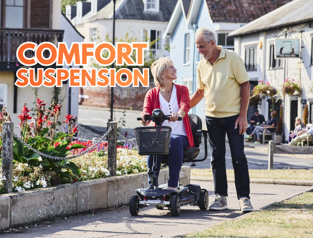 Aluminium & Travel Mobility Scooters in Hampshire - Alumina Mobility Scooter For Sale at Solent Mobility Scooters