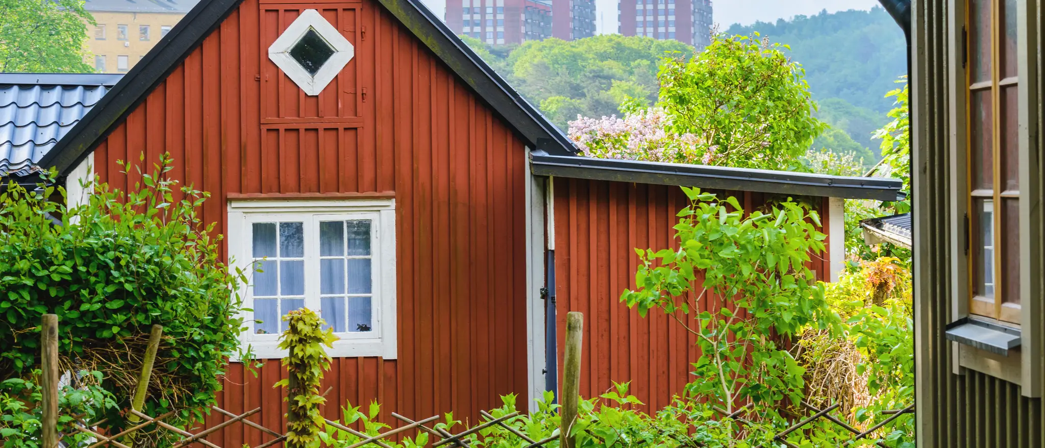 Röd kolonistuga