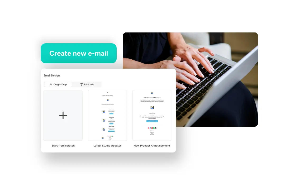 With the Eversports Manager easily create emails in your branding and create automated emails
