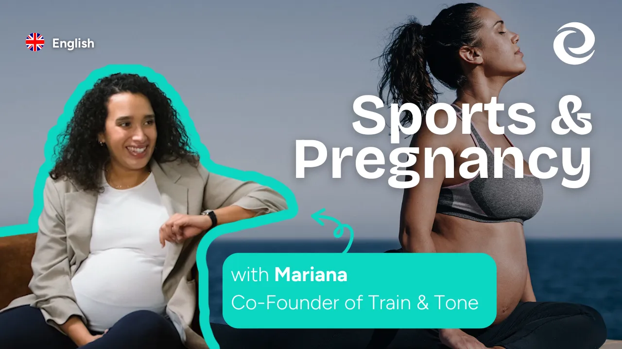 Thumbnail of the evertalks video with mariana about sport and pregnancy