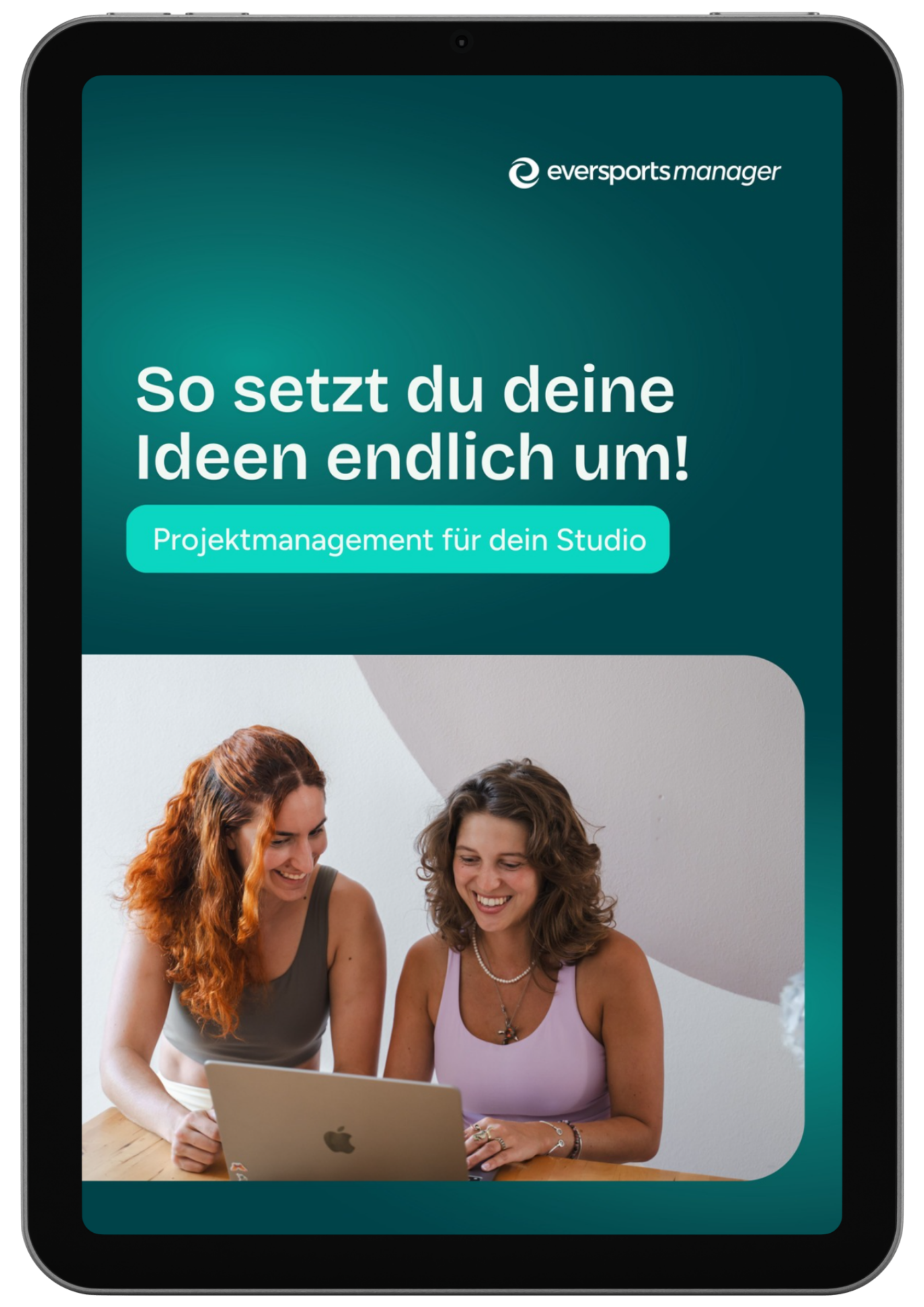 Cover des E-Books "Projektmanagement für dein Studio" publiziert von Eversports Manager