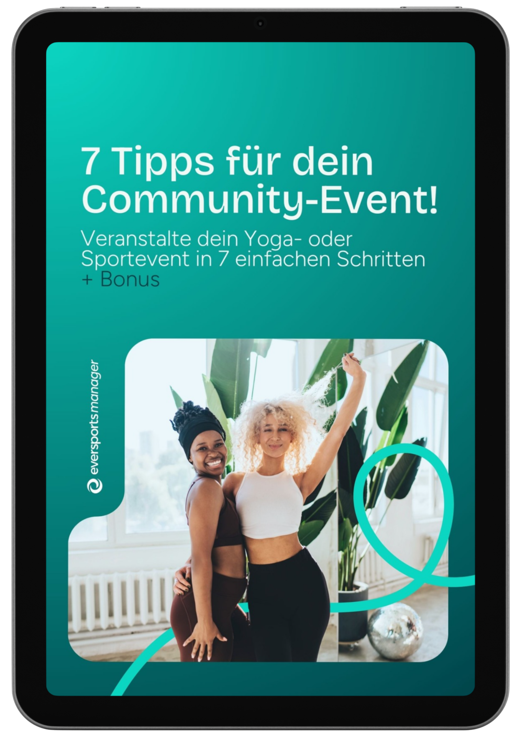 Cover des E-Books "7 Tipps für dein Community-Event" publiziert von Eversports Manager