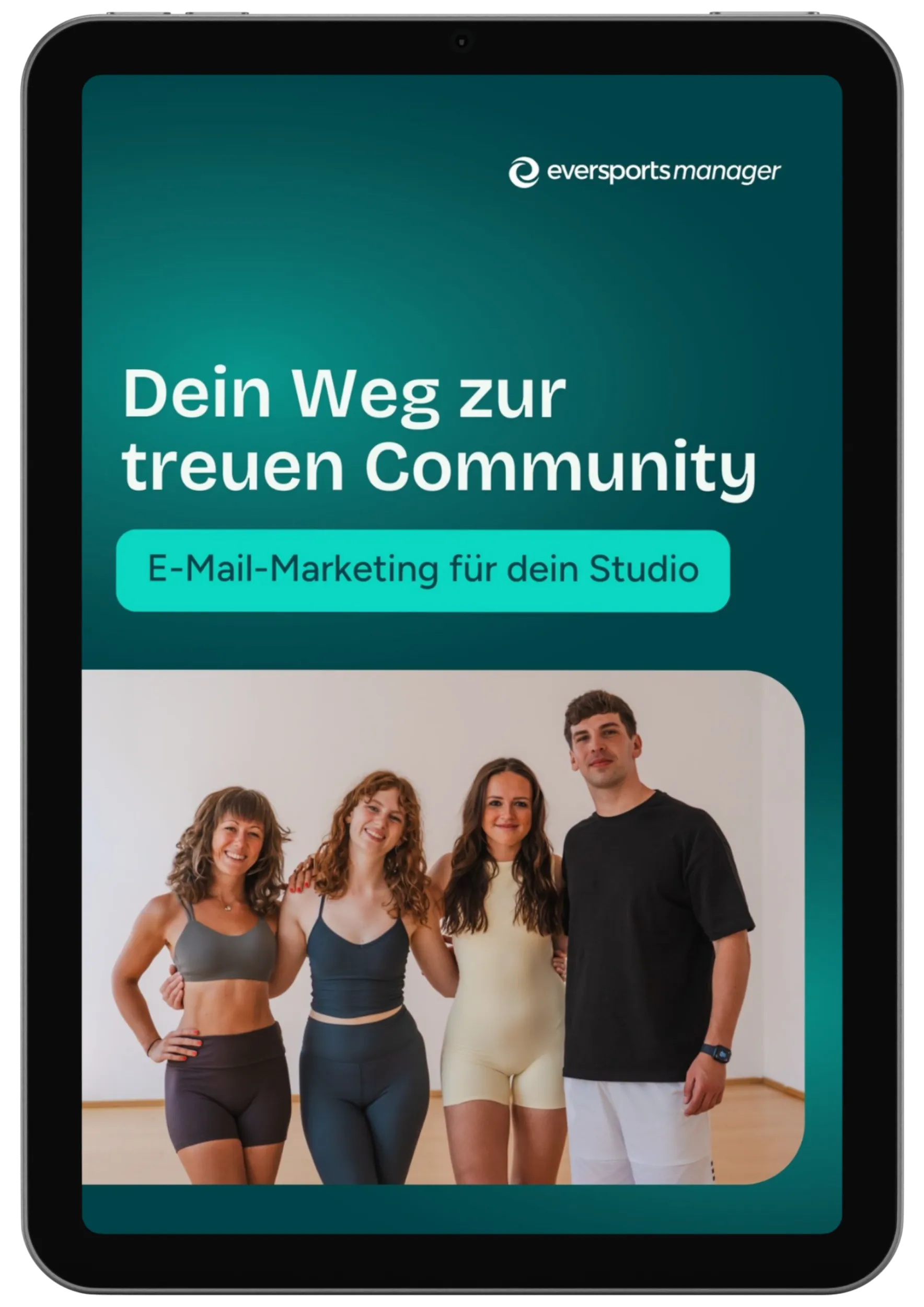 Cover des E-Books "E-Mail Marketing für dein Studio" publiziert von Eversports Manager