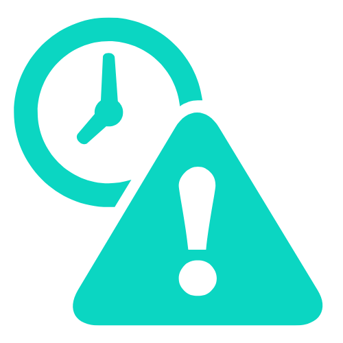 Symbol für offene und späte Zahlungen