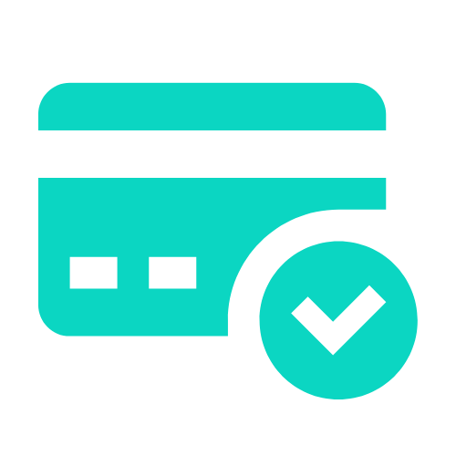 Symbol für Zahlung online mit Karte