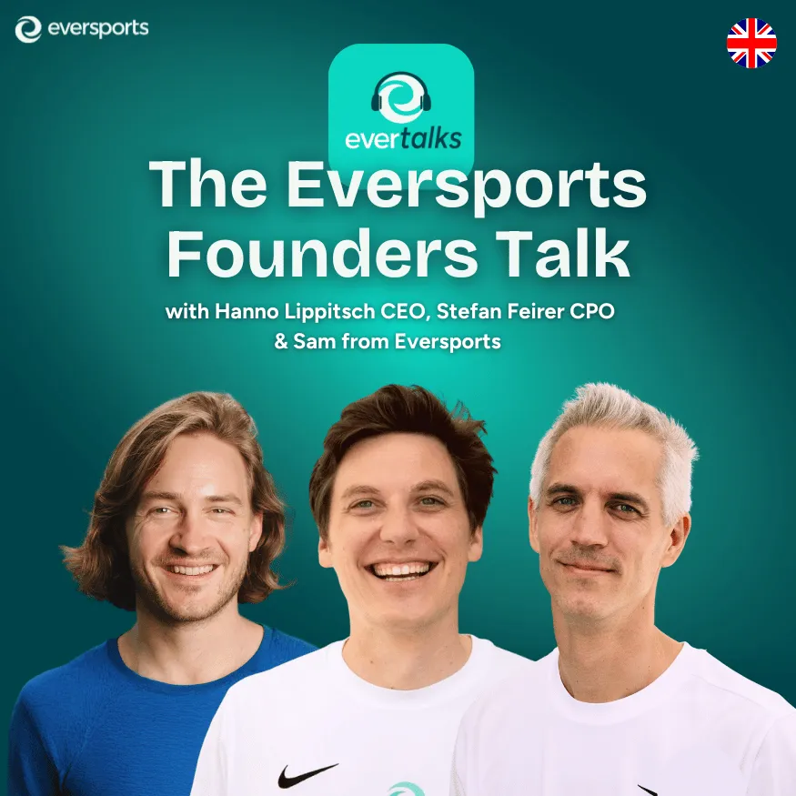 Cover of the evertalks episode with founders of Eversports Hanno Lippitsch and Stefan Feirer
