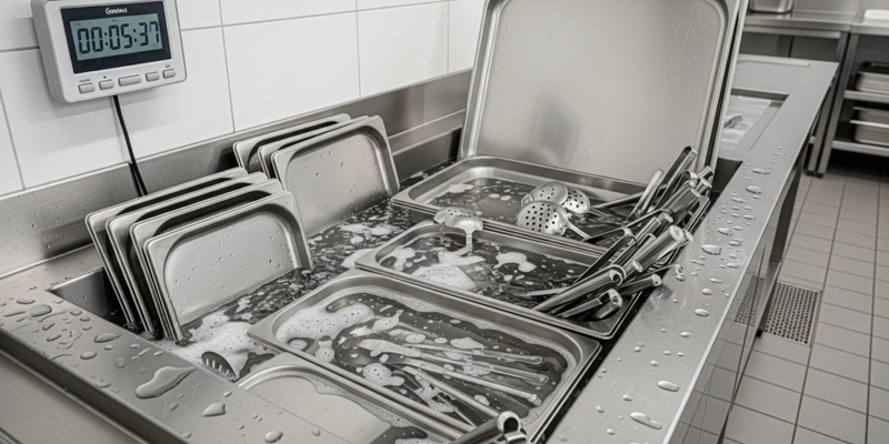 Pre-Soak Tray System with Timed Soaking