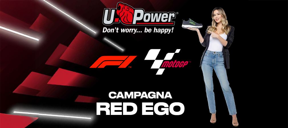upower campagna media red ego f1 motogp 2025