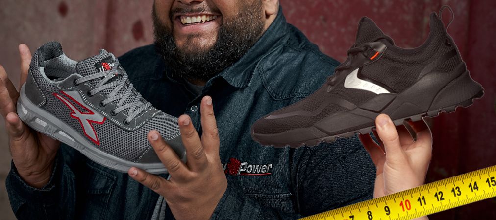 come trovare la taglia delle calzature da lavoro