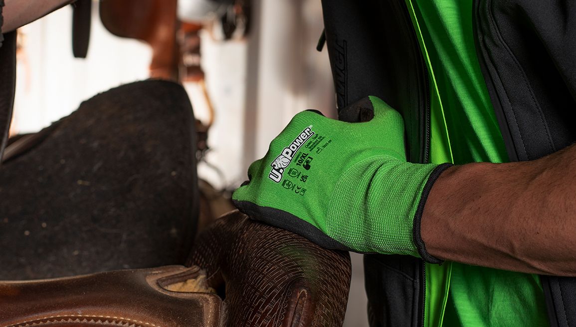 U-BUBBLE GREEN - NITRILE RICICLATO: OLTRE 3000 CICLI DI ABRASIONE