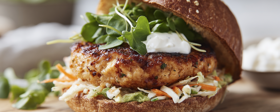 Lachs-Burger