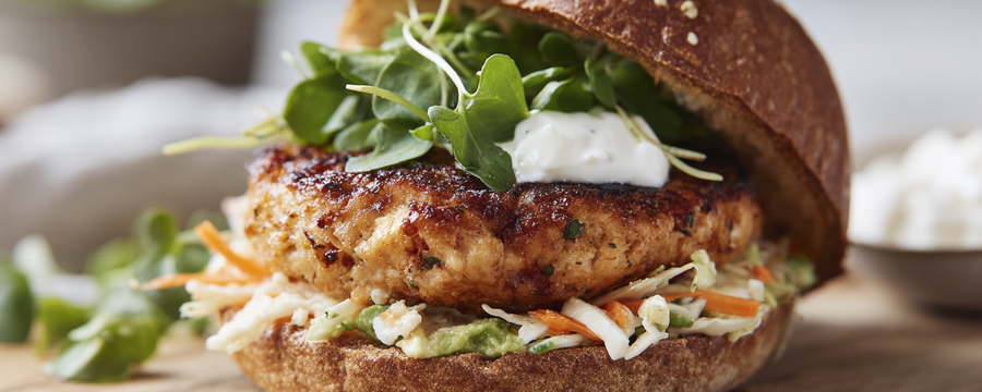 Lachs-Burger