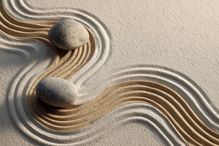 Steine im Sand