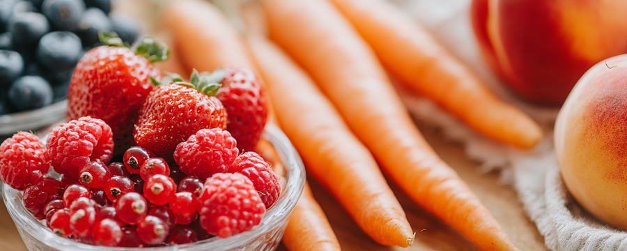 Buntes Obst und Gemüse