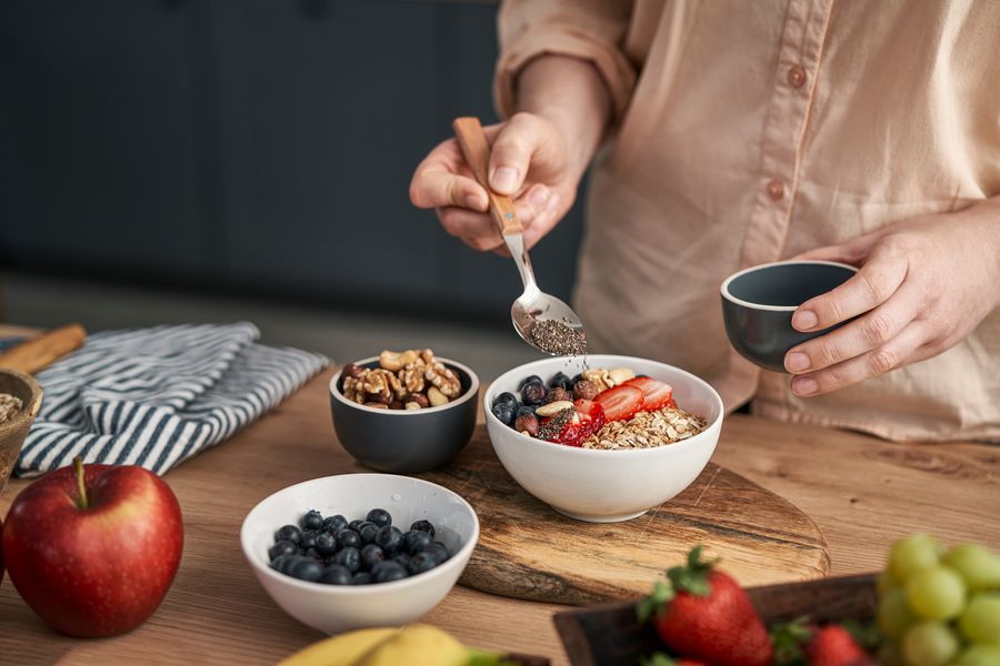 Bunte Nährstoffbowl