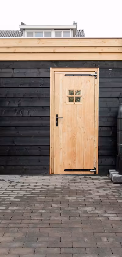 Tegels voorbeeld tuin