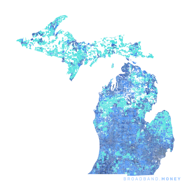 Michigan broadband investment map ready strength rank