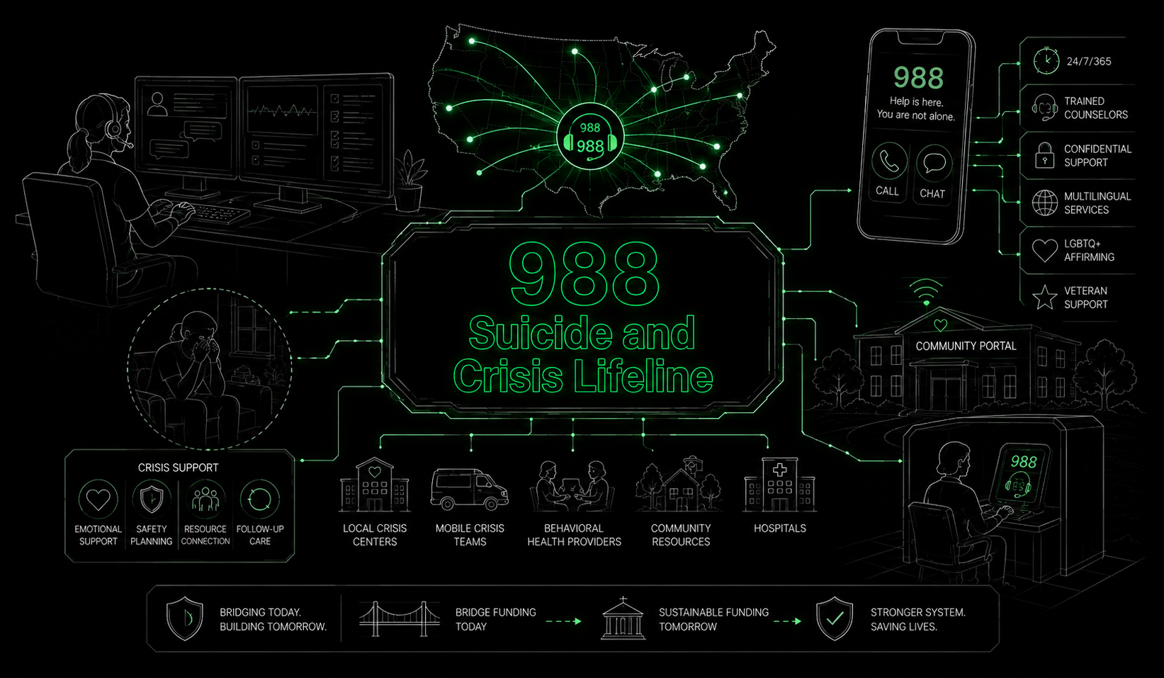 988 Suicide and Crisis Lifeline Banner Image