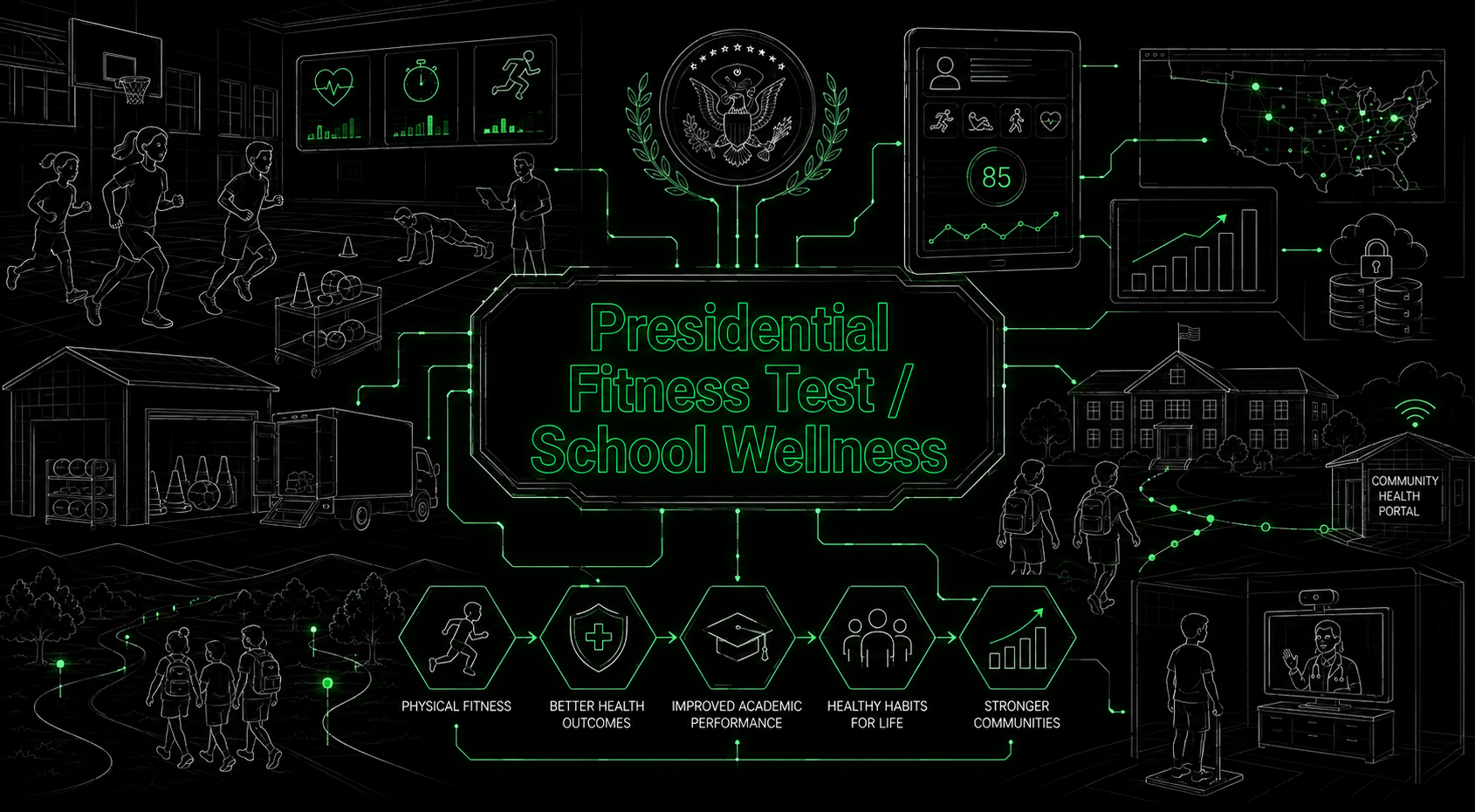 Presidential Fitness Test / School Wellness Banner Image