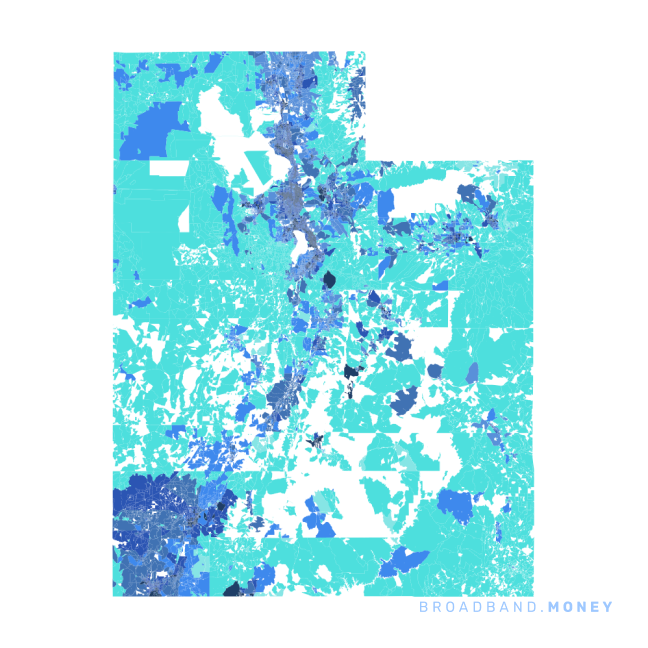 Utah broadband investment map ready strength rank
