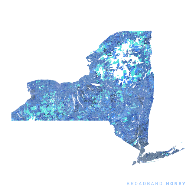 New York broadband investment map ready strength rank