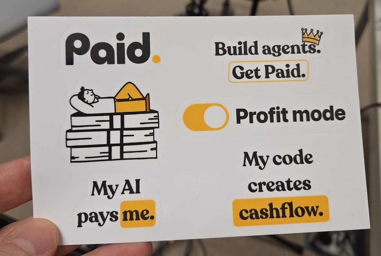 Sticker sheet with phrases: 