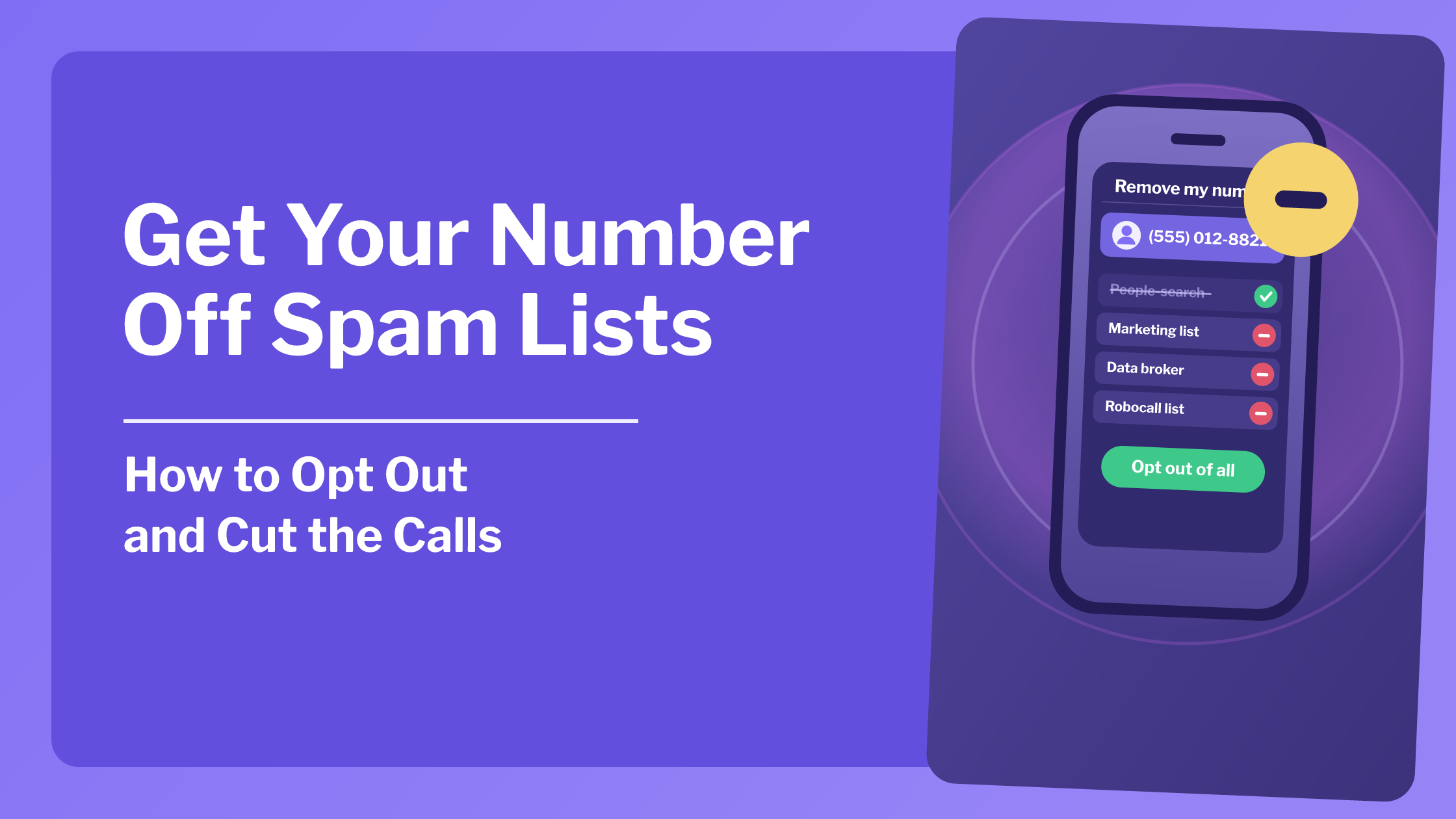 How to Get Your Phone Number Off Spam Lists