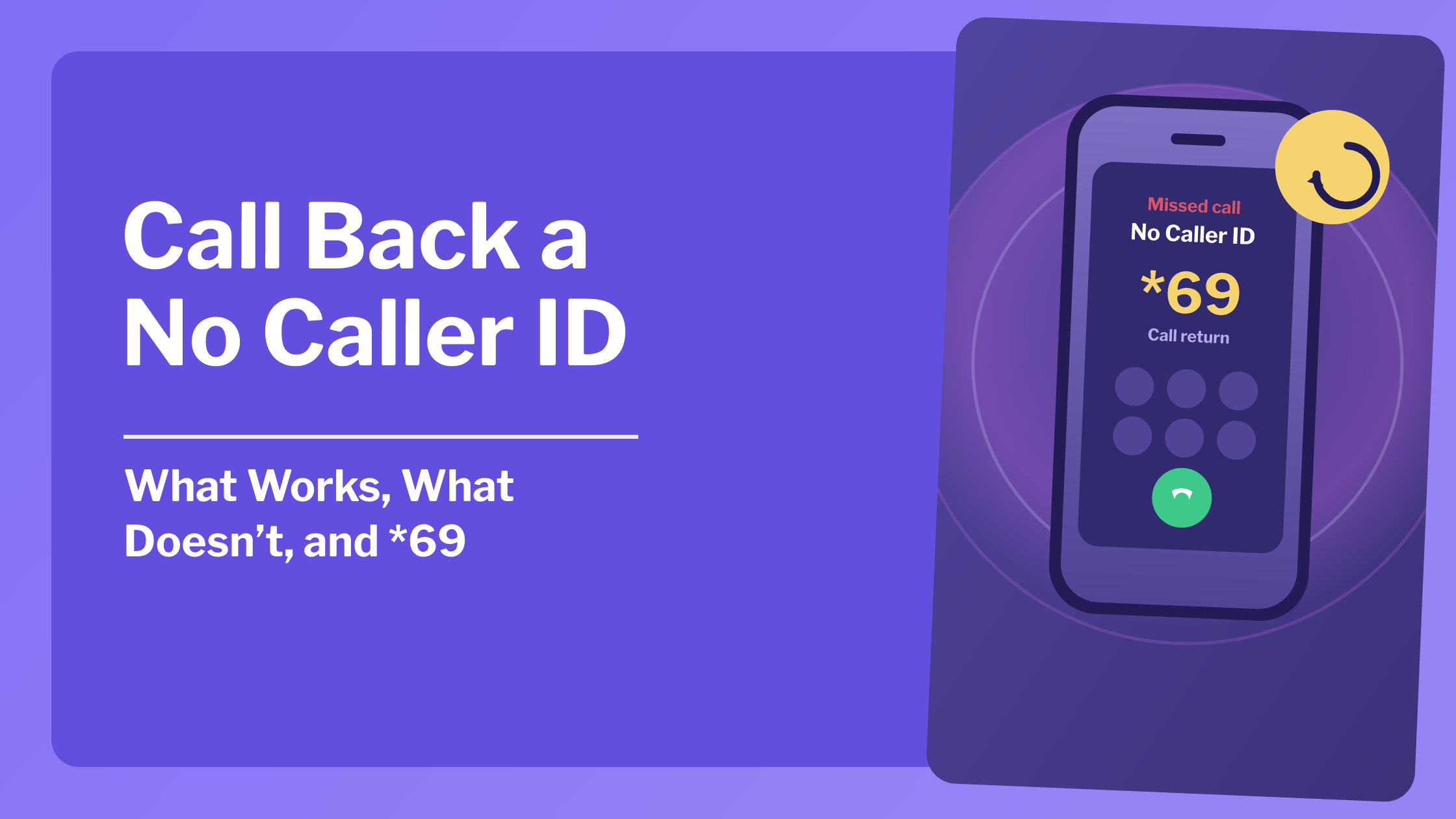How to Call Back a No Caller ID Number