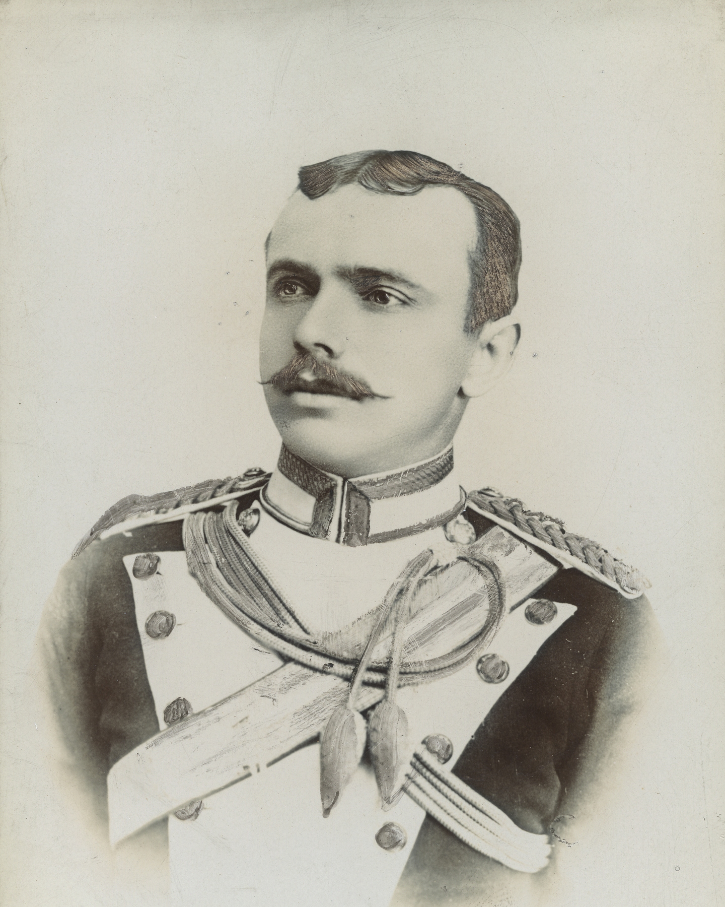 Albert William Andrew (1866–1941) photographed in about 1897 when he was promoted to Captain. Canterbury Museum 1976.303.30