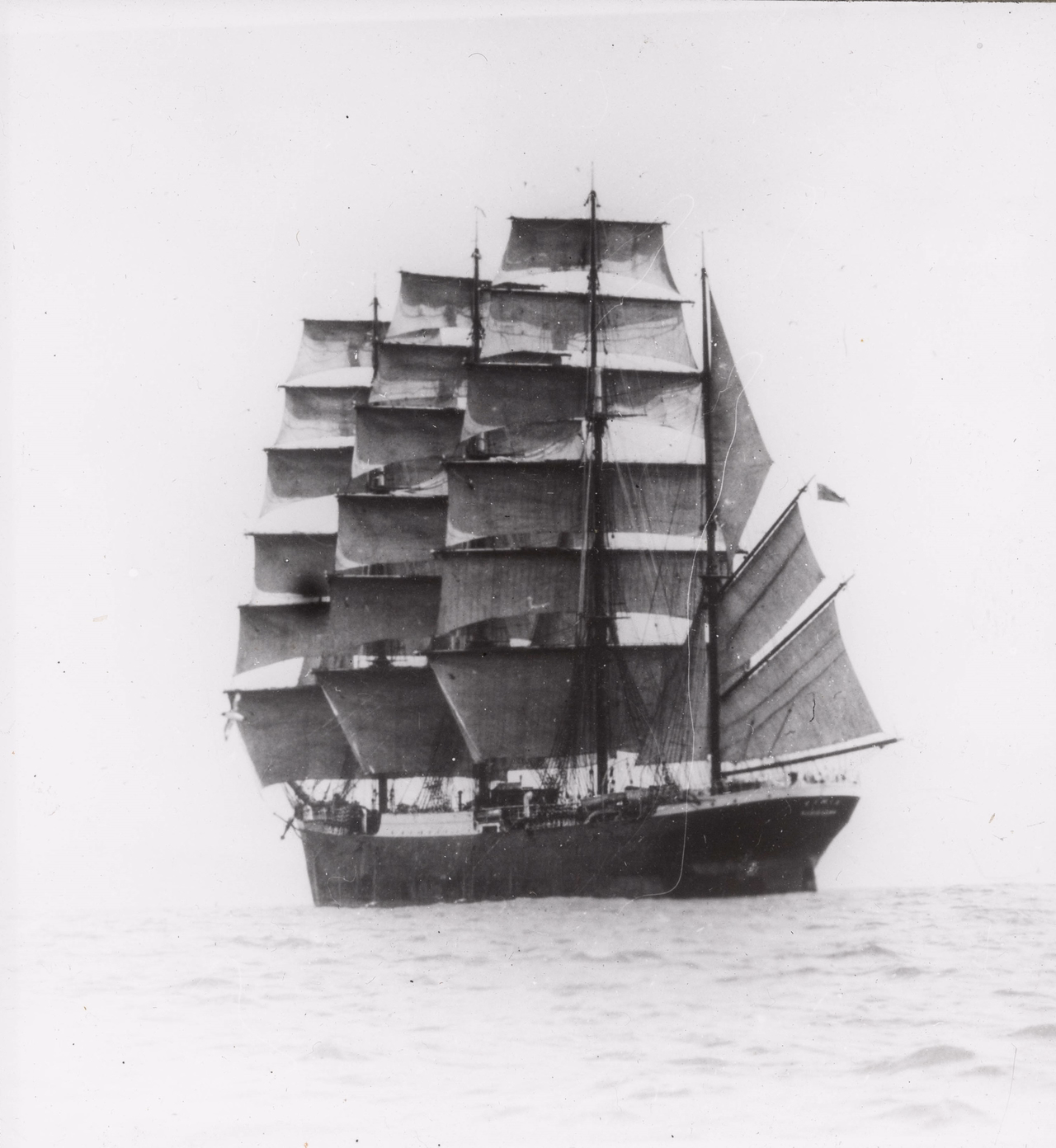 The 'Pamir' leaving Lyttelton. Canterbury Museum 1975.203.12114
