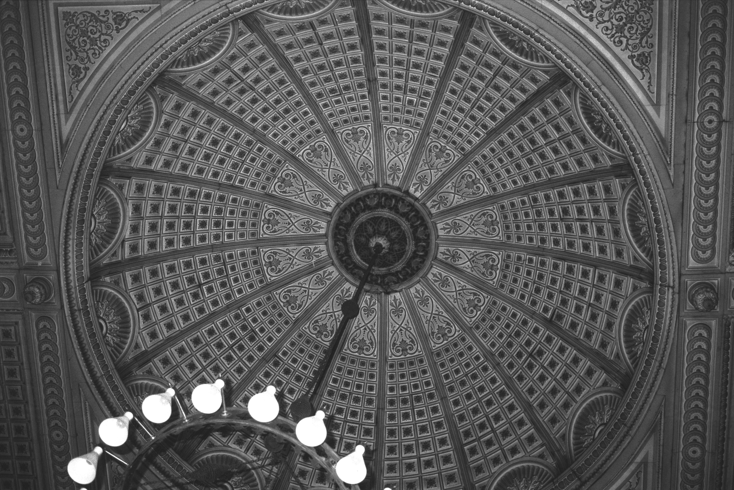 A detail of the Cathedral of the Blessed Sacrament in Christchurch in the 1980s. Canterbury Museum 2017.79.5568