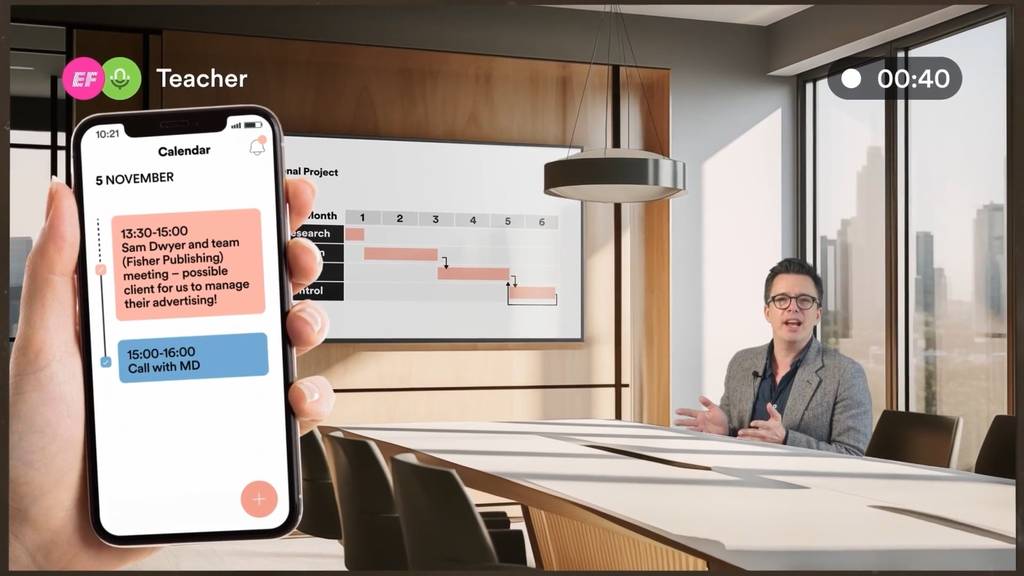 Hyperclass virtual classroom for language learning