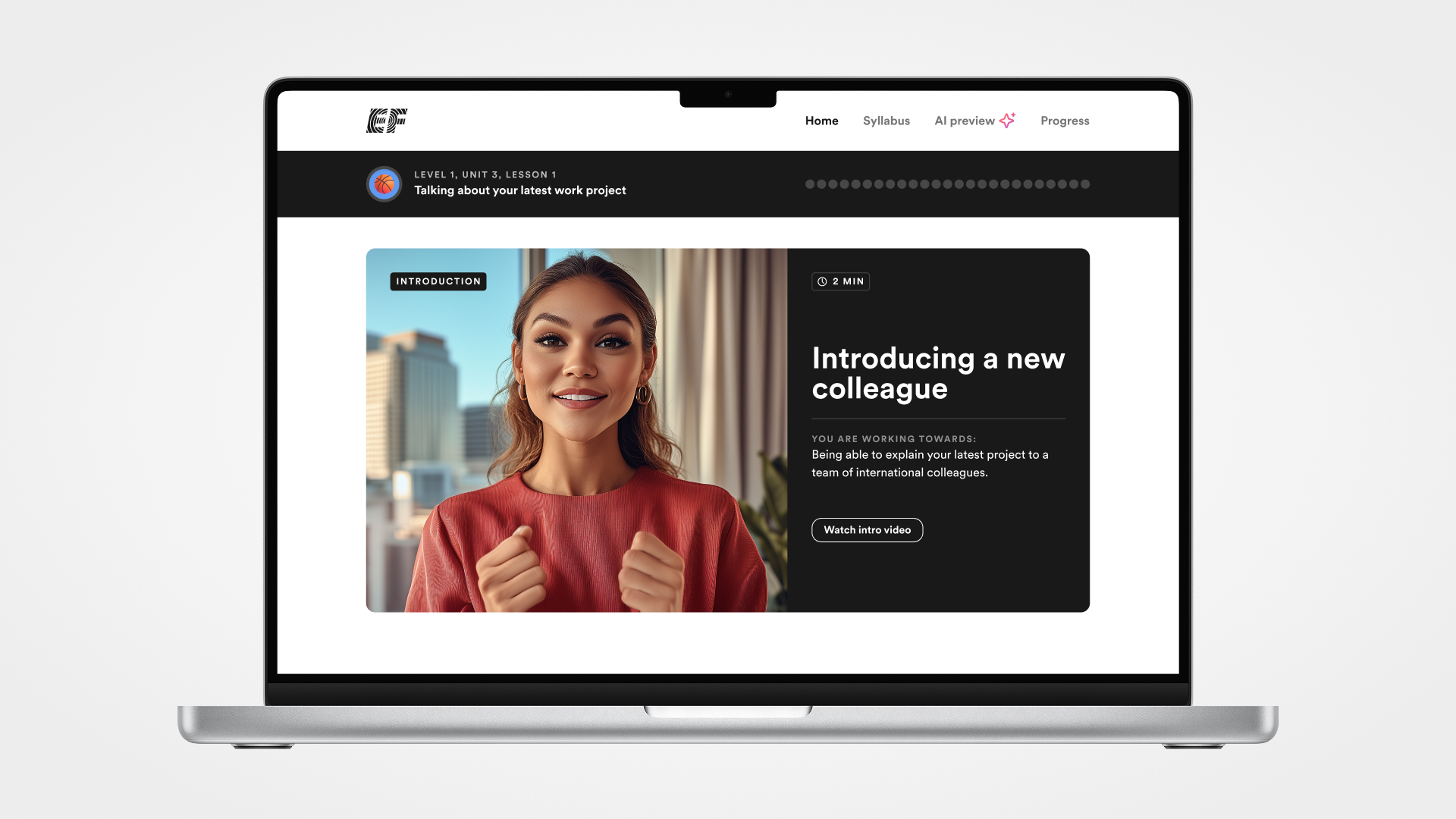 Addi learning assistant laptop example