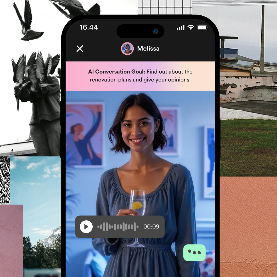 Interactive speaking practice with Addi