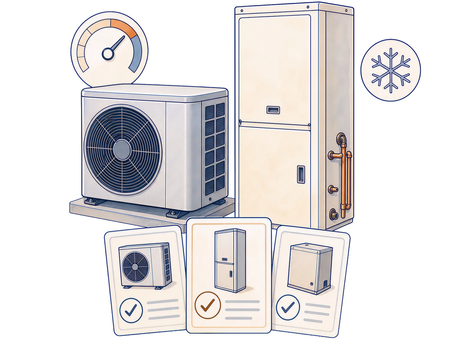 Heat pump and air handler equipment
