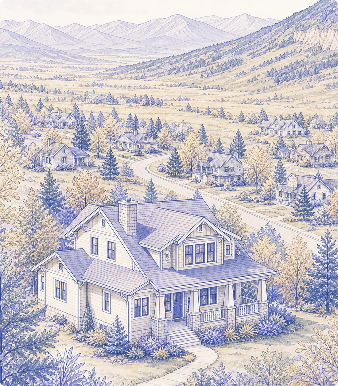 mountain town