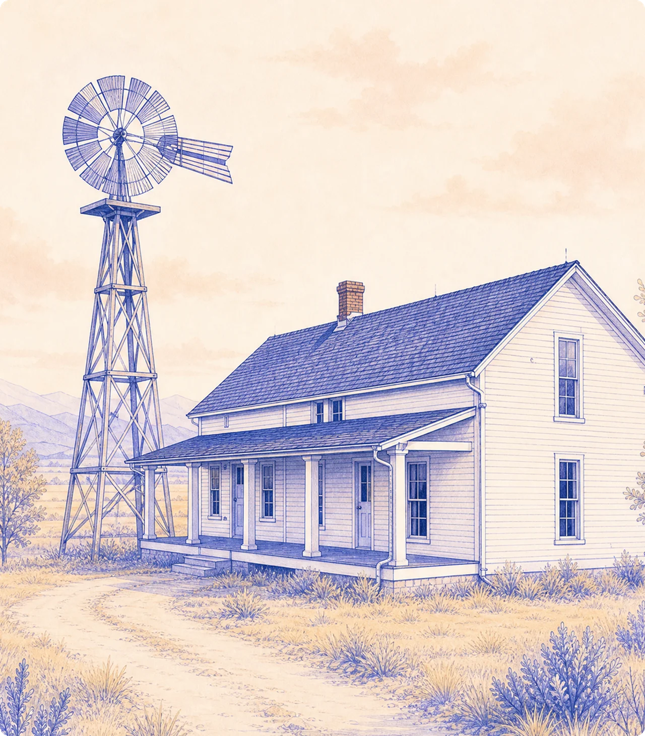 rural farmhouse