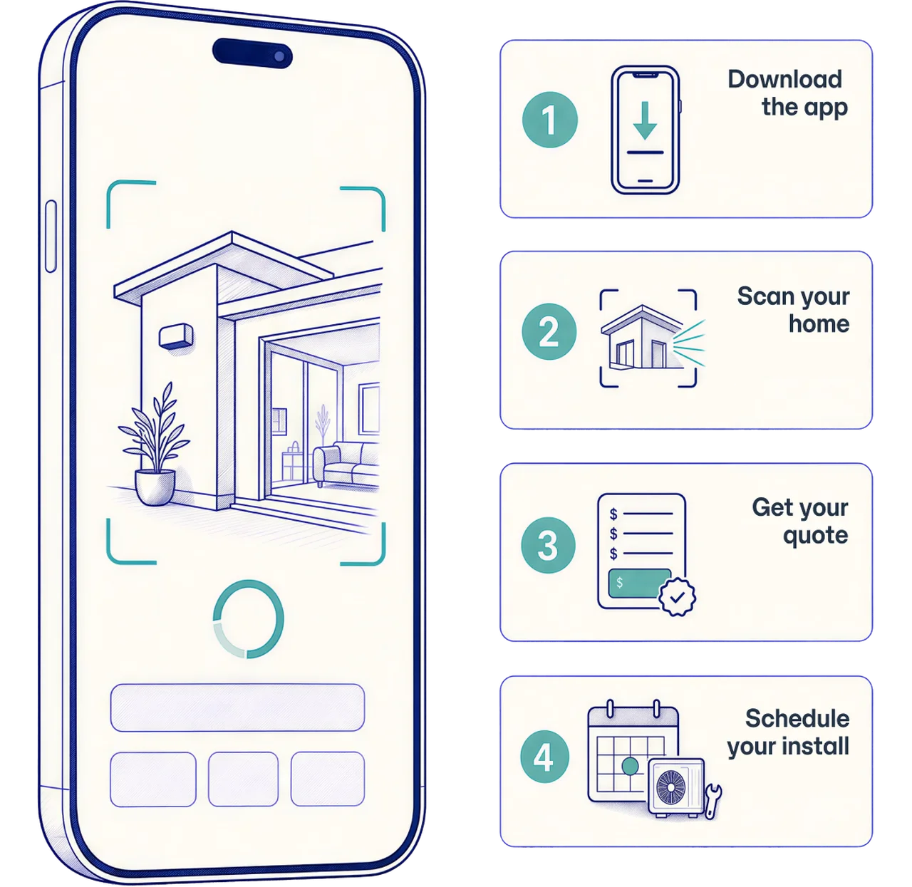 app experience on a mobile phone