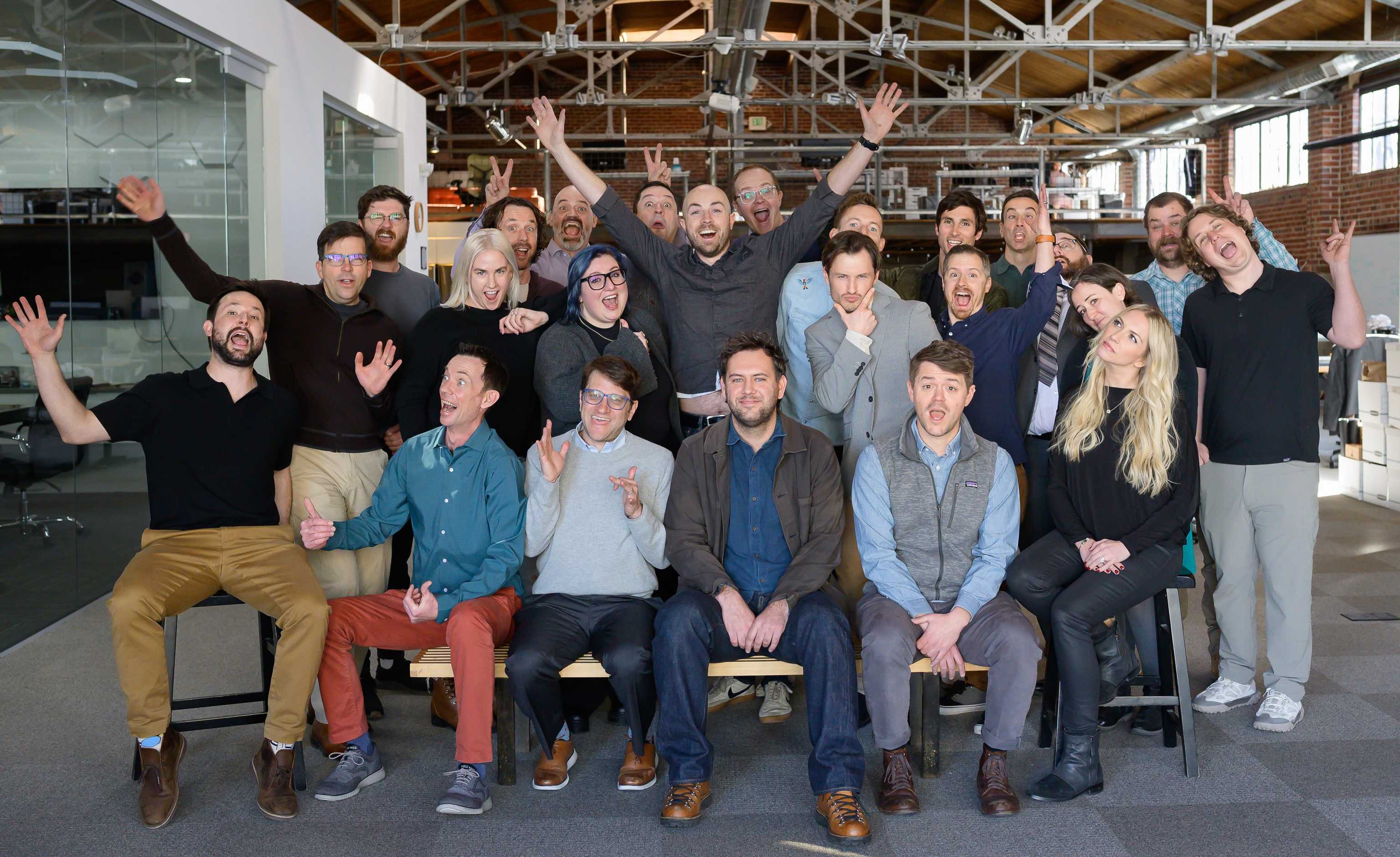 A silly photo of the Zero Homes team