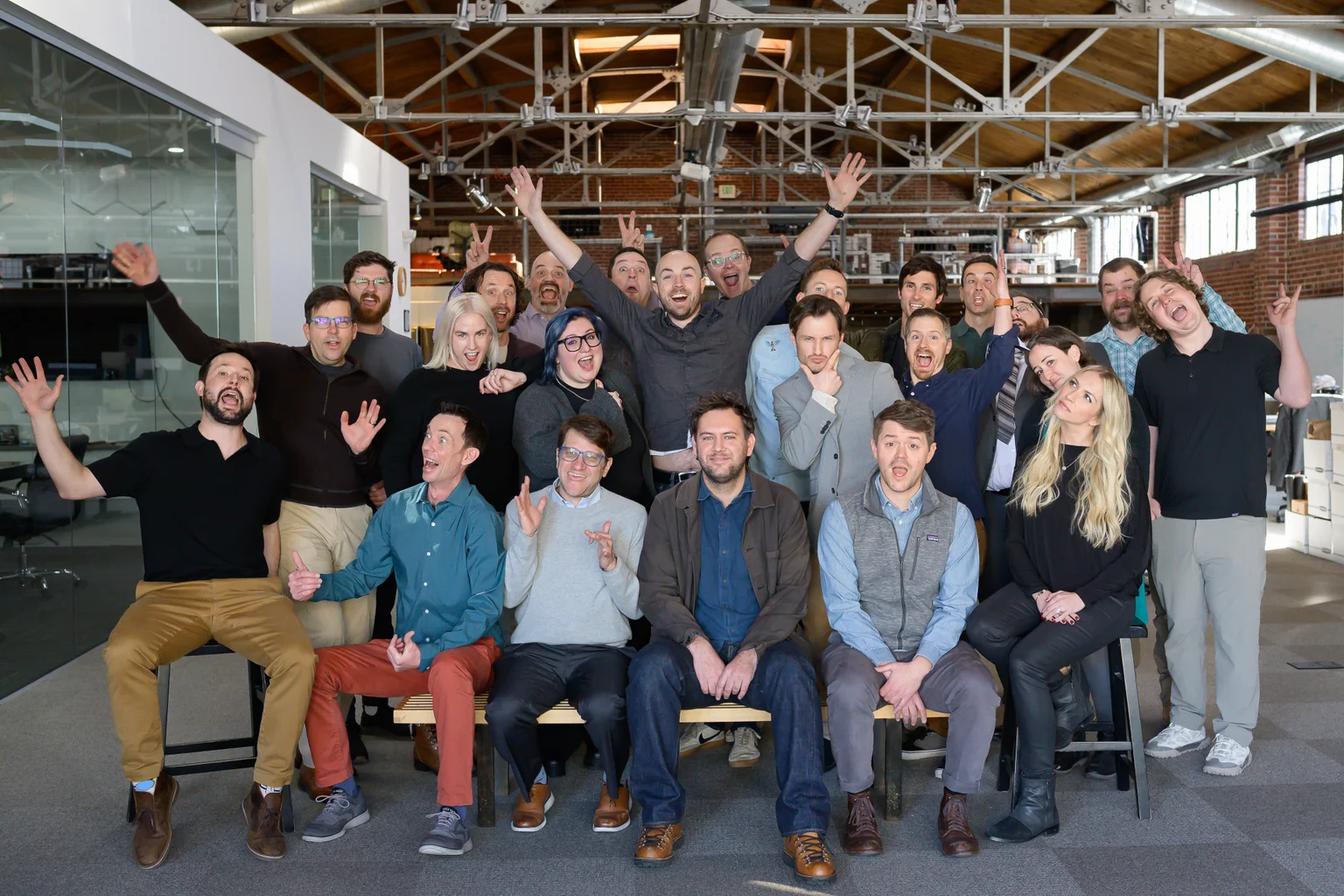 The Zero Homes team, having a little fun