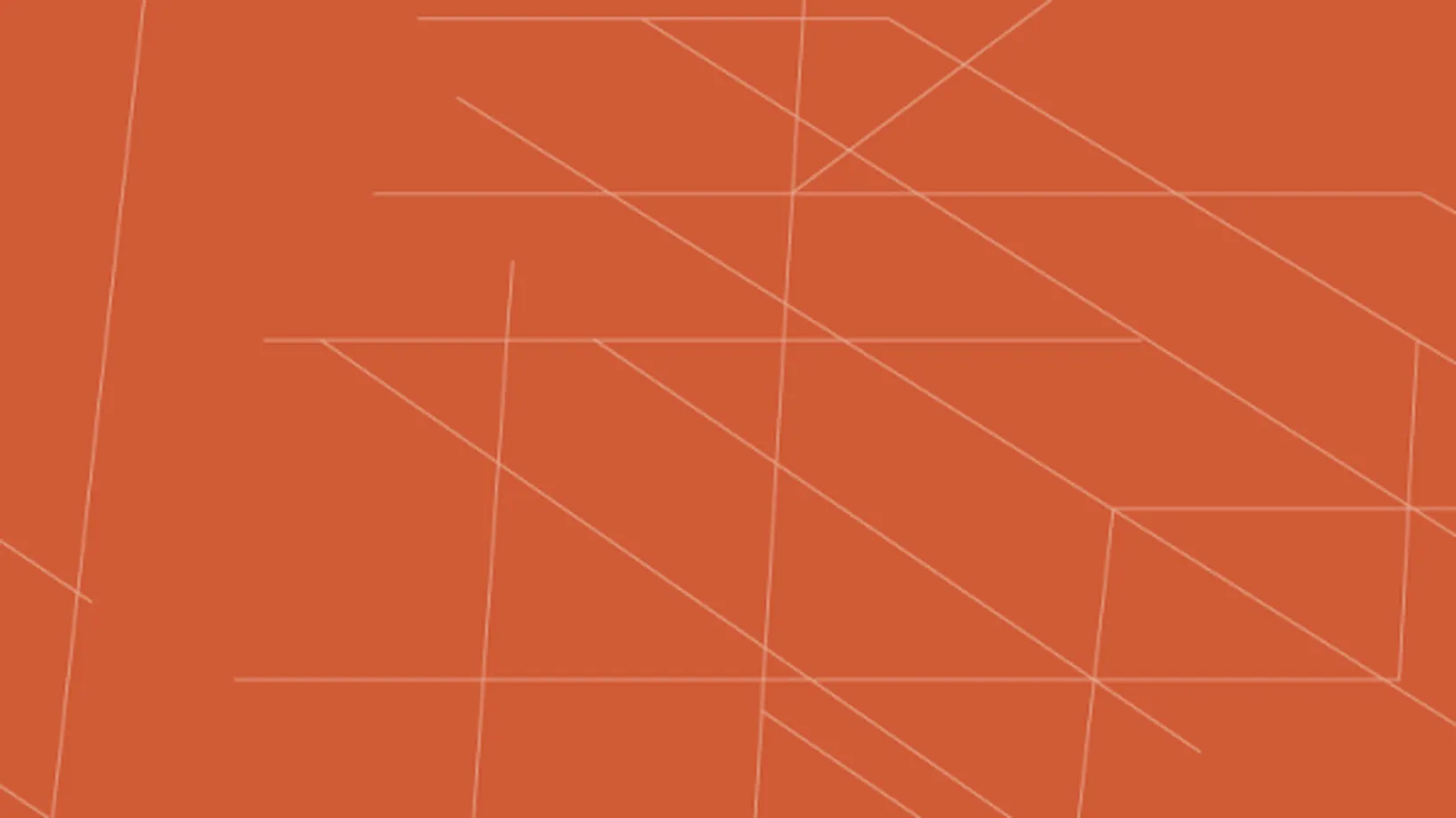 Orange banner with abstract white lines