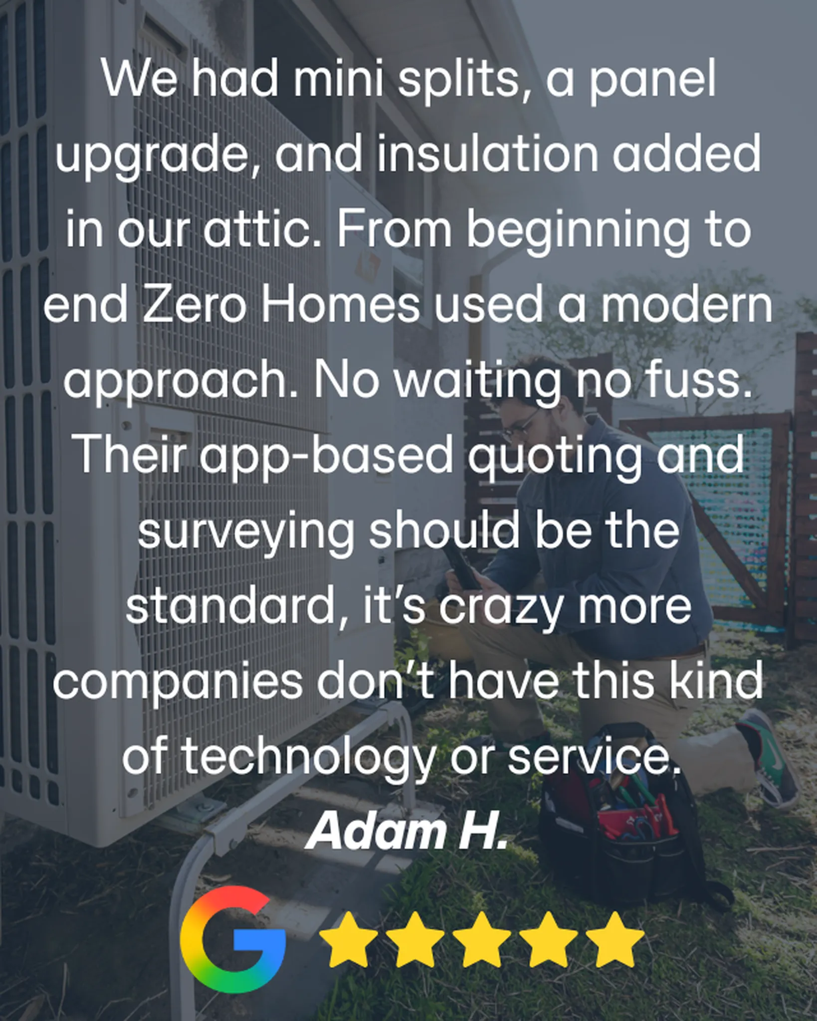 A positive review from Adam H