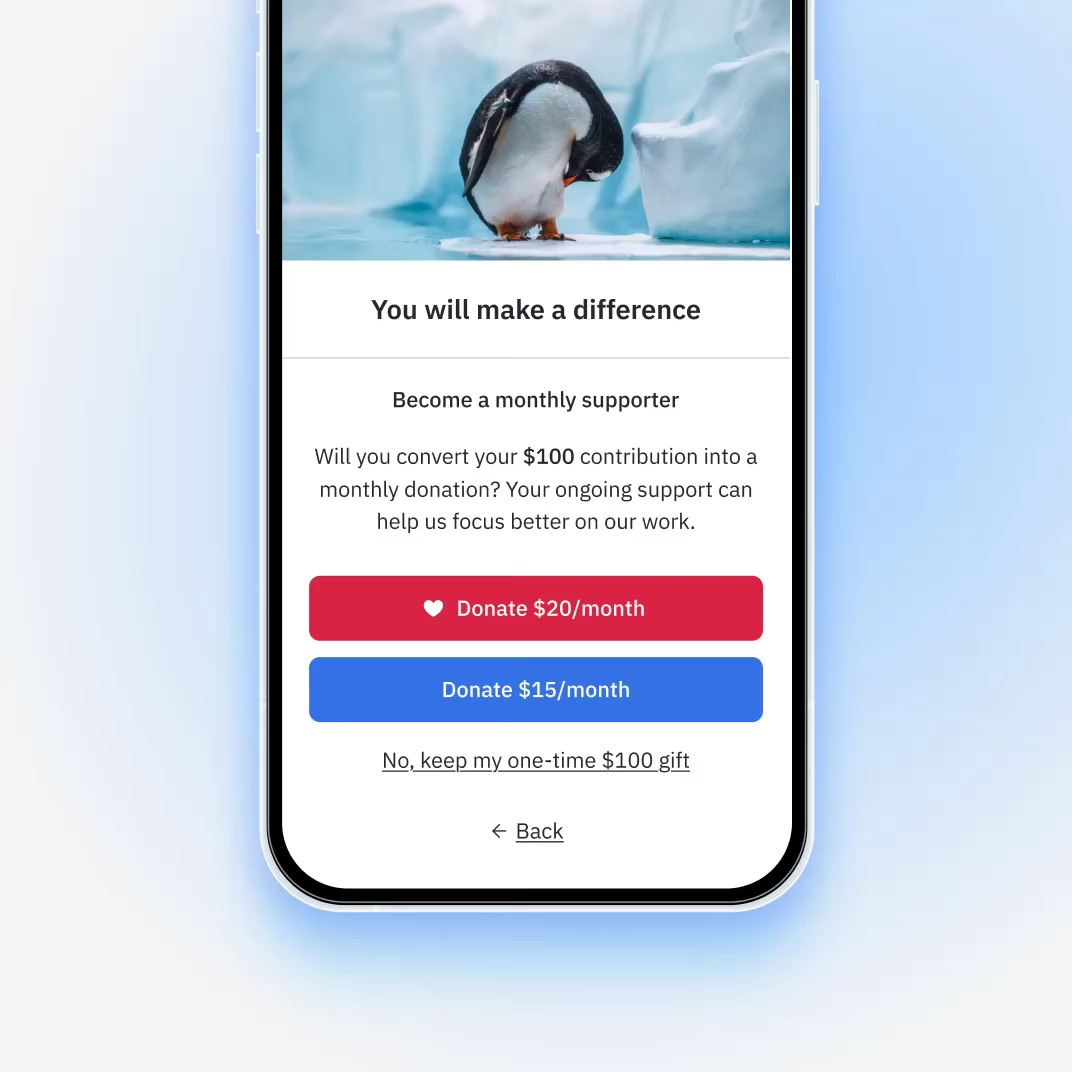 Recurring donation form