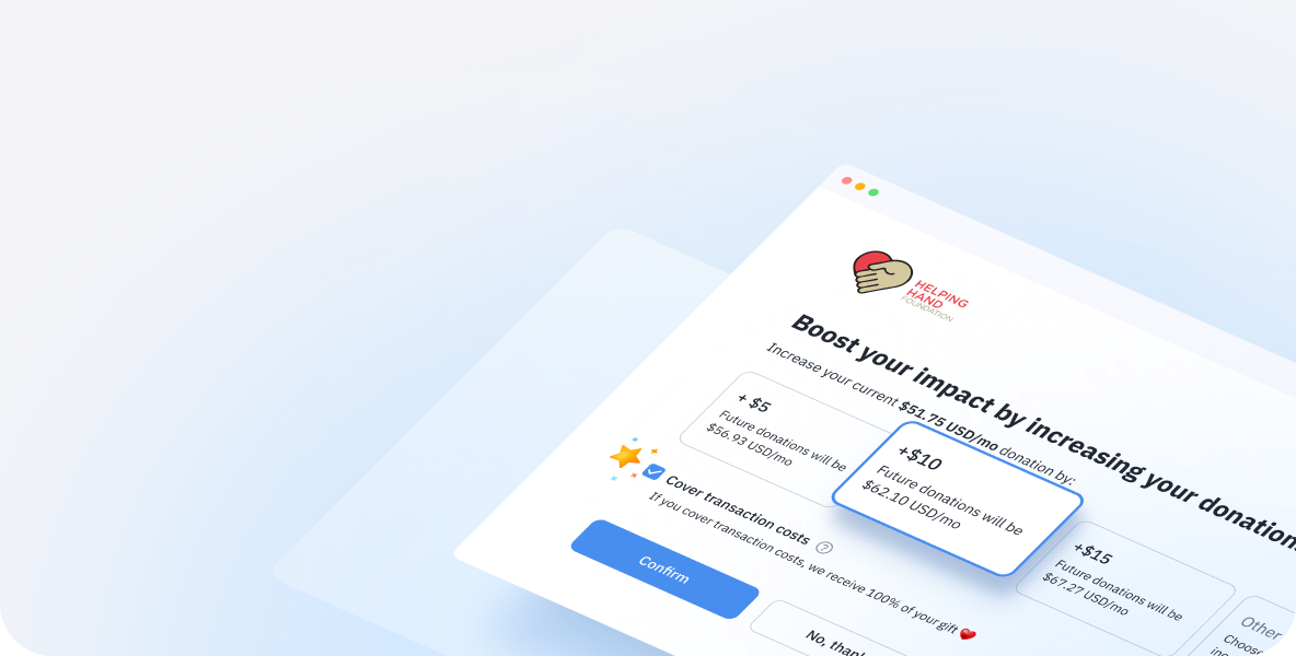 One-click gift upgrades