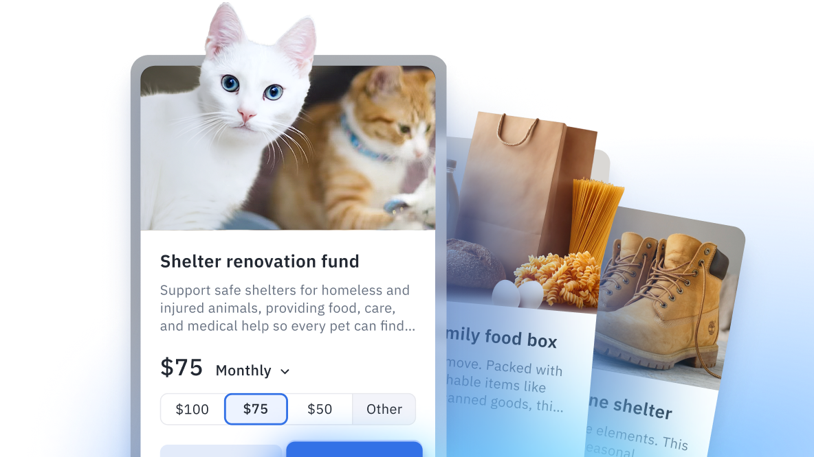 Gift Cart in Fundraise Up
