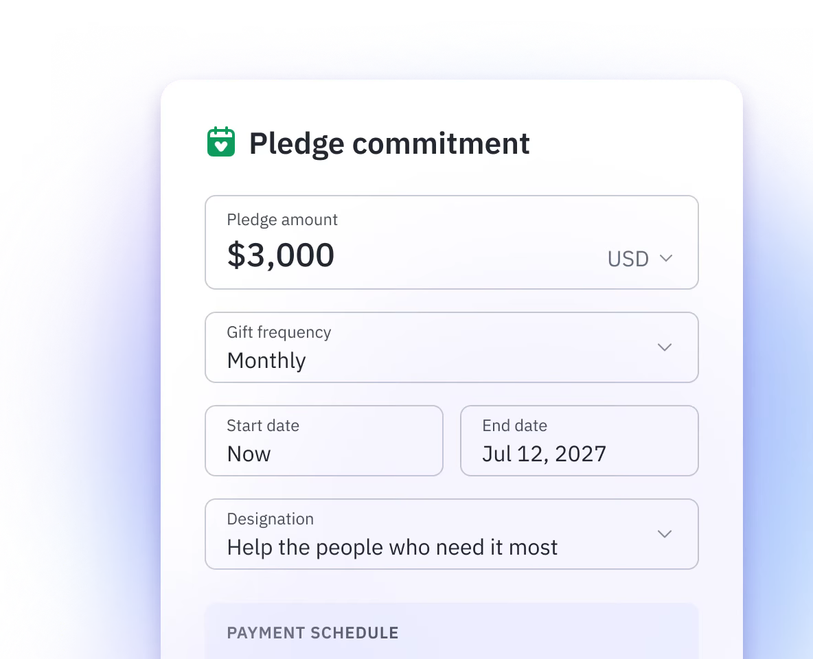 Keep commitments and payments connected