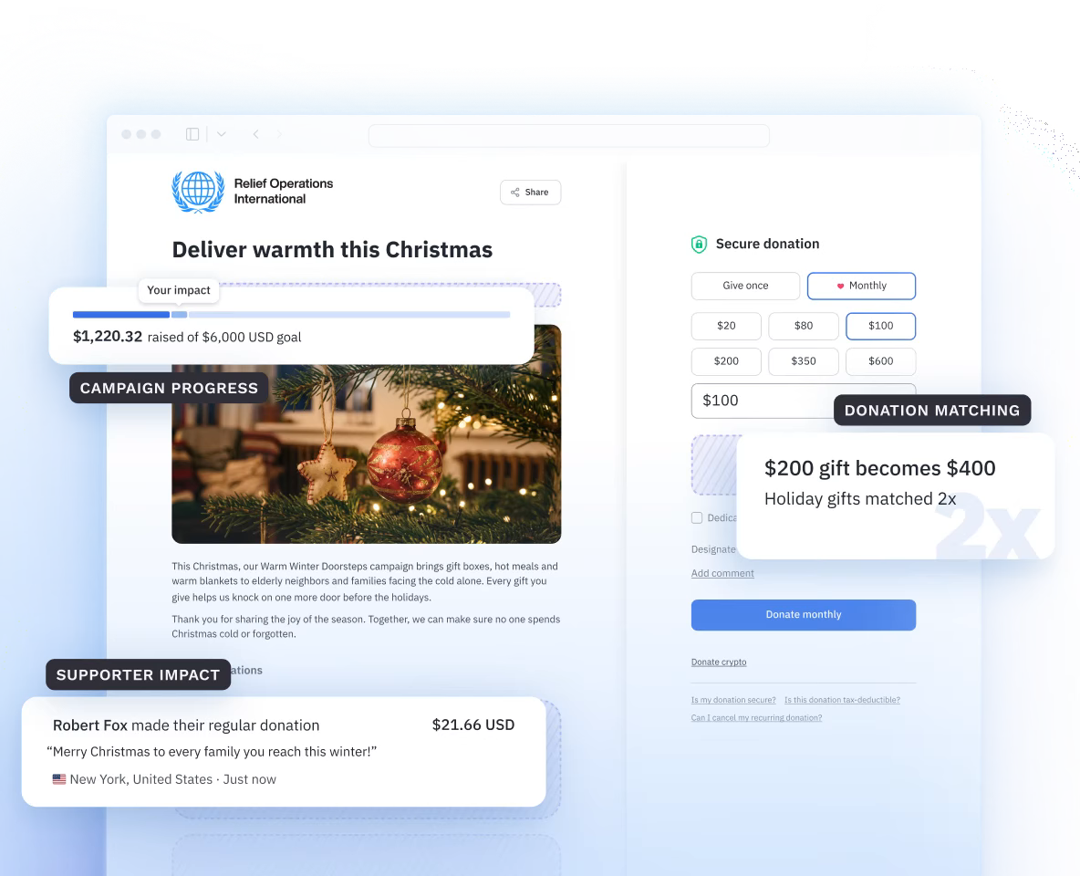 A campaign goes live the same day