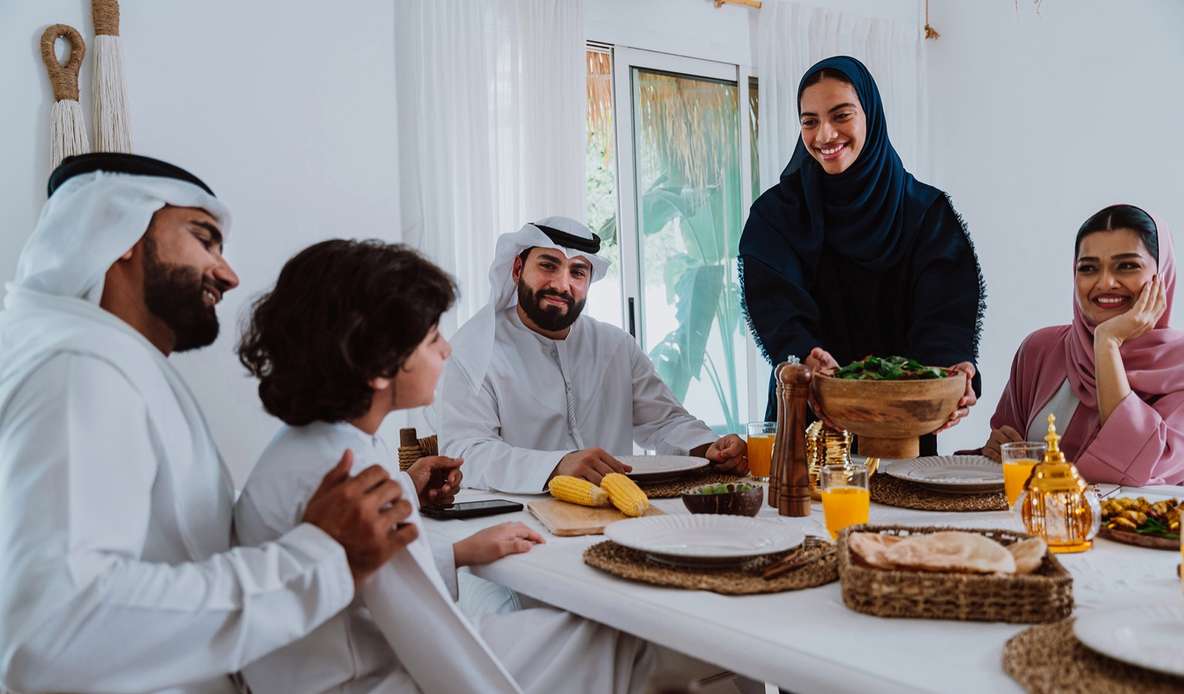 Ramadan iftar, Friday prayer — the donation table
