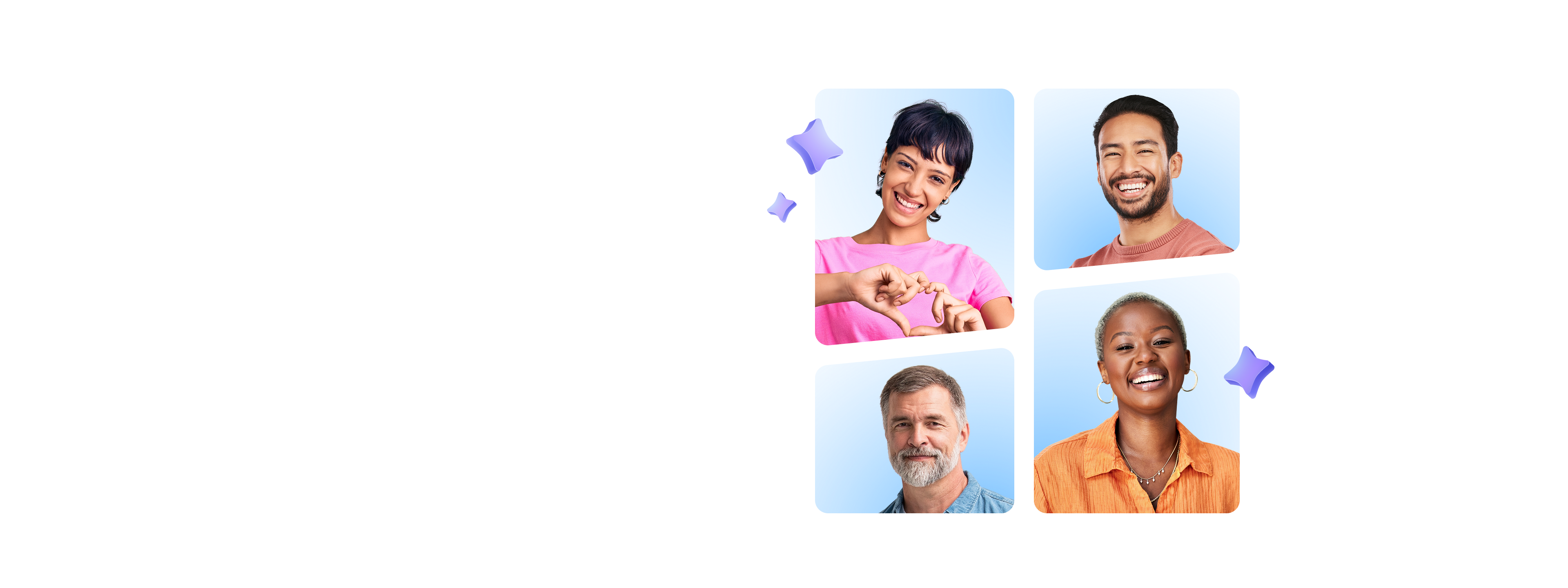 Smiling donors