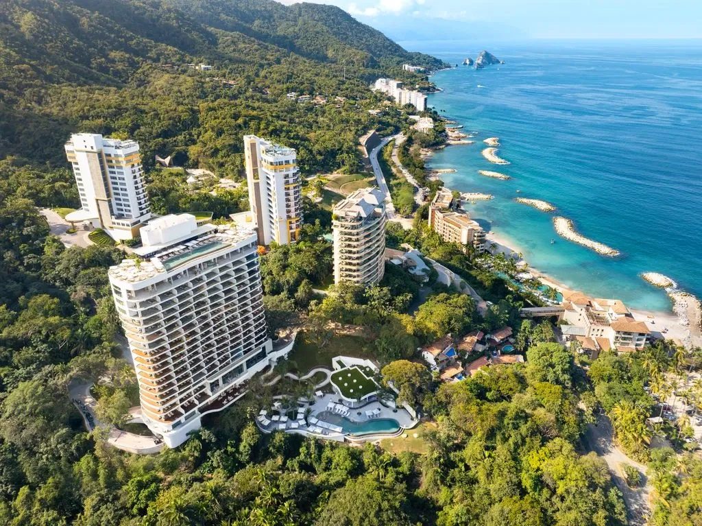 garza blanca puerto vallarta aereal view